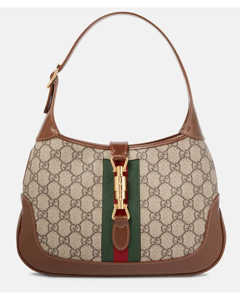 Gucci Schultertasche  Jackie 1961 Small GG Supreme Beige