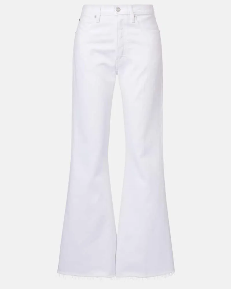 Frame Denim Flared Jeans The Lax Weiß