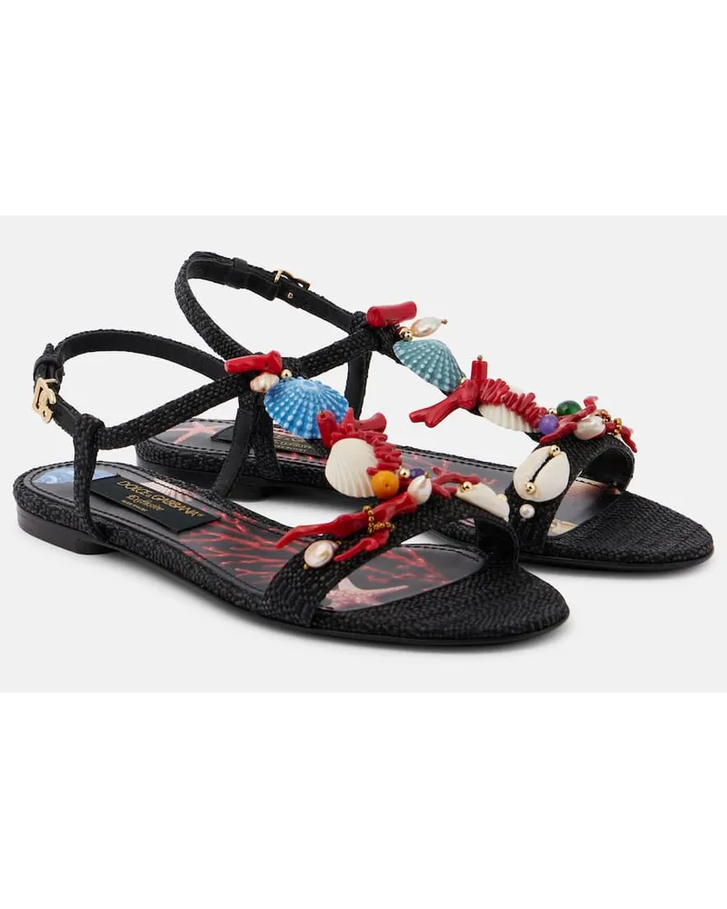 Dolce & Gabbana Verzierte Sandalen Capri Multicolor
