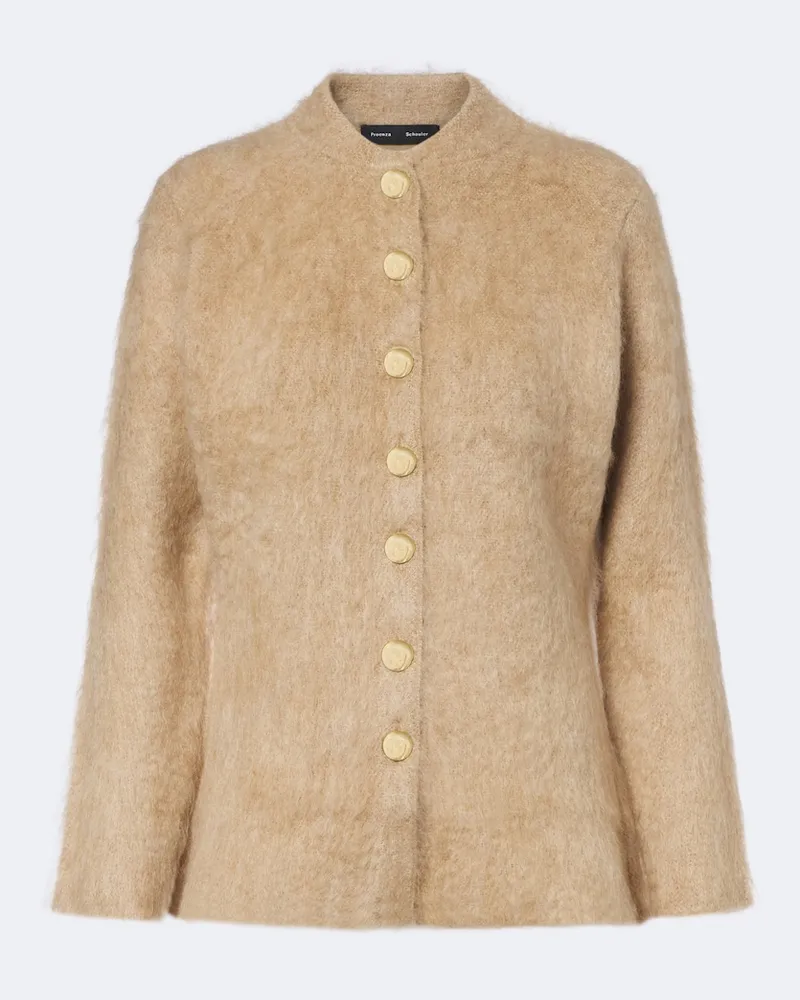 Proenza Schouler Cardigan Aniza aus Strick Braun