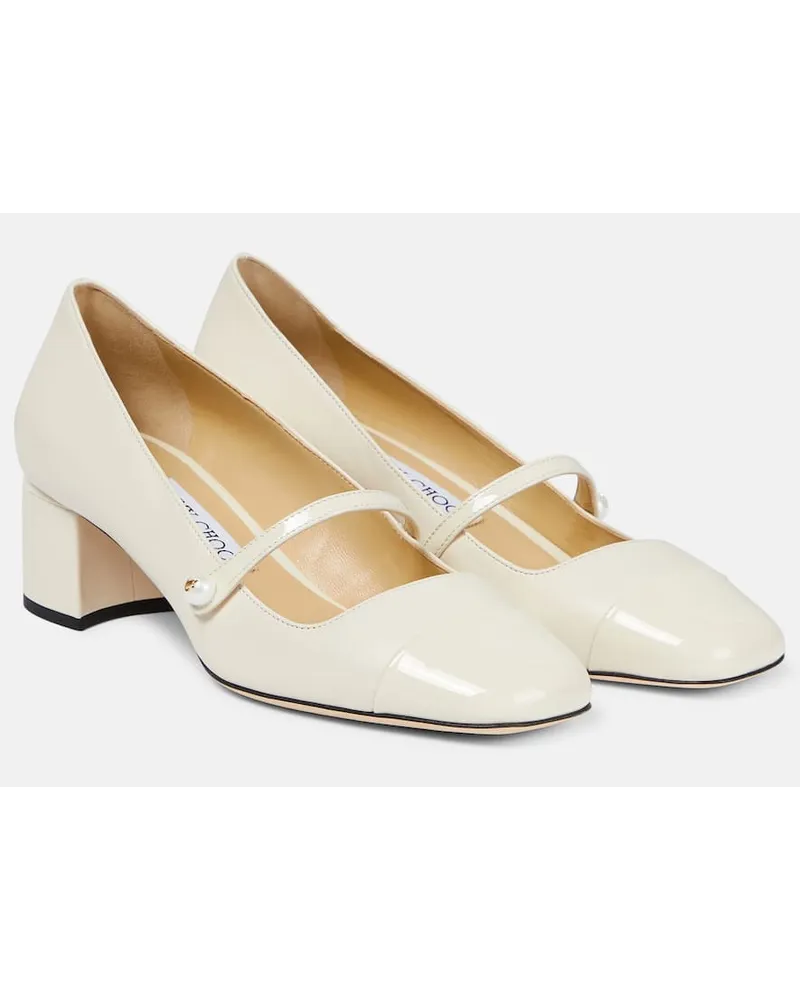 Jimmy Choo Pumps Elisa 45 aus Leder Nude