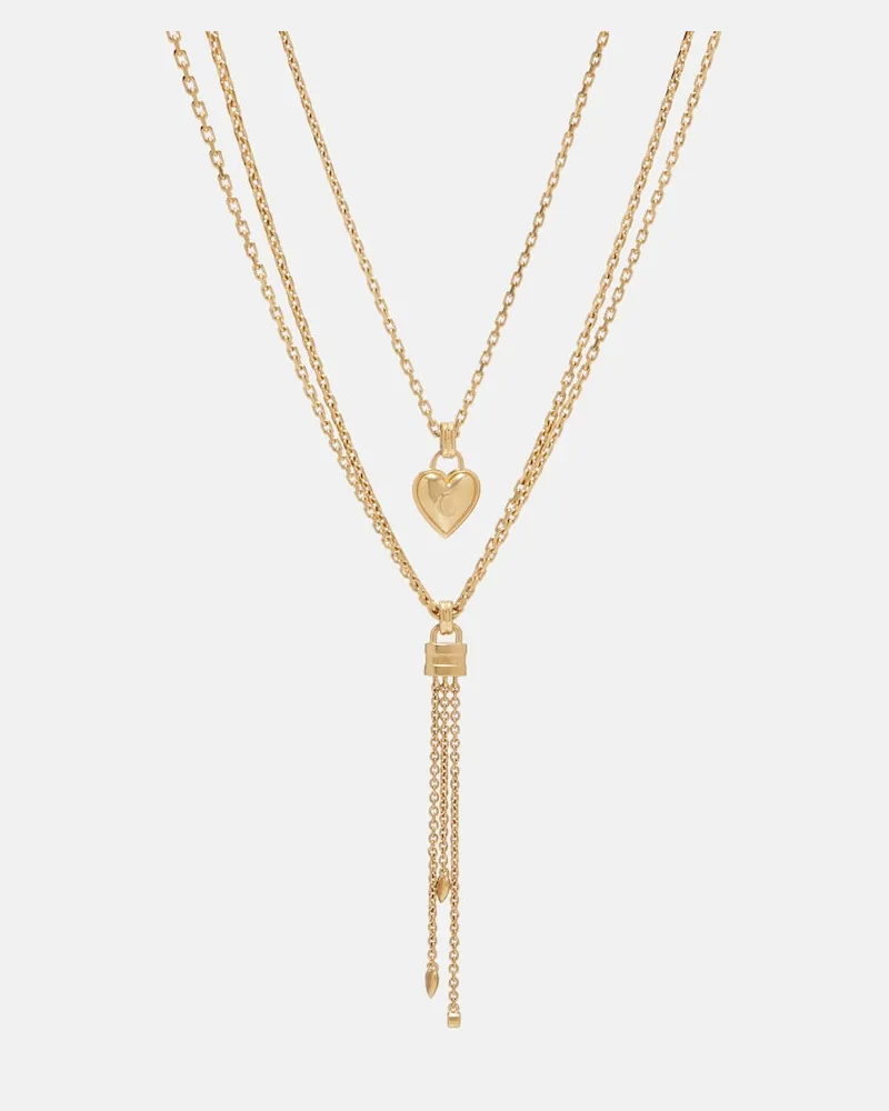 Chloé Chloé Halskette Paddington mit Kristallen Gold