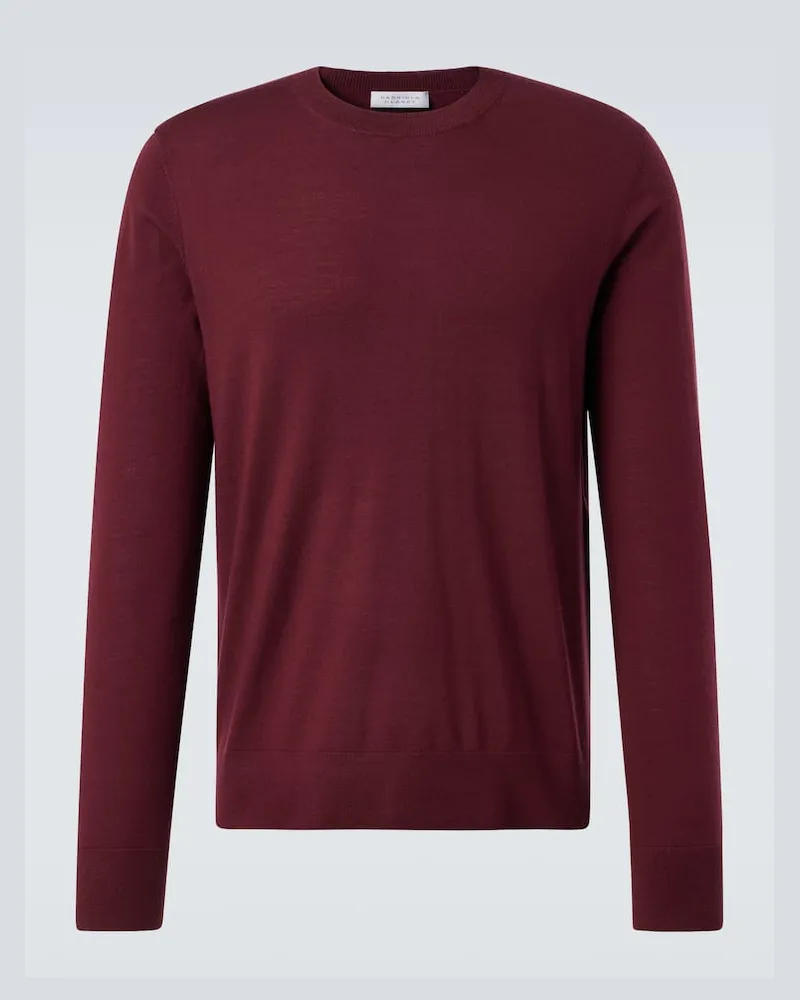 Gabriela Hearst Pullover Palco aus Wolle Burgunderrot