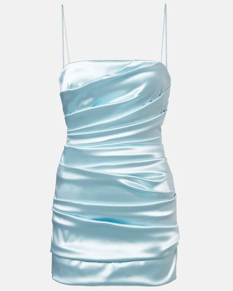 Dolce & Gabbana Minikleid aus Satin Blau