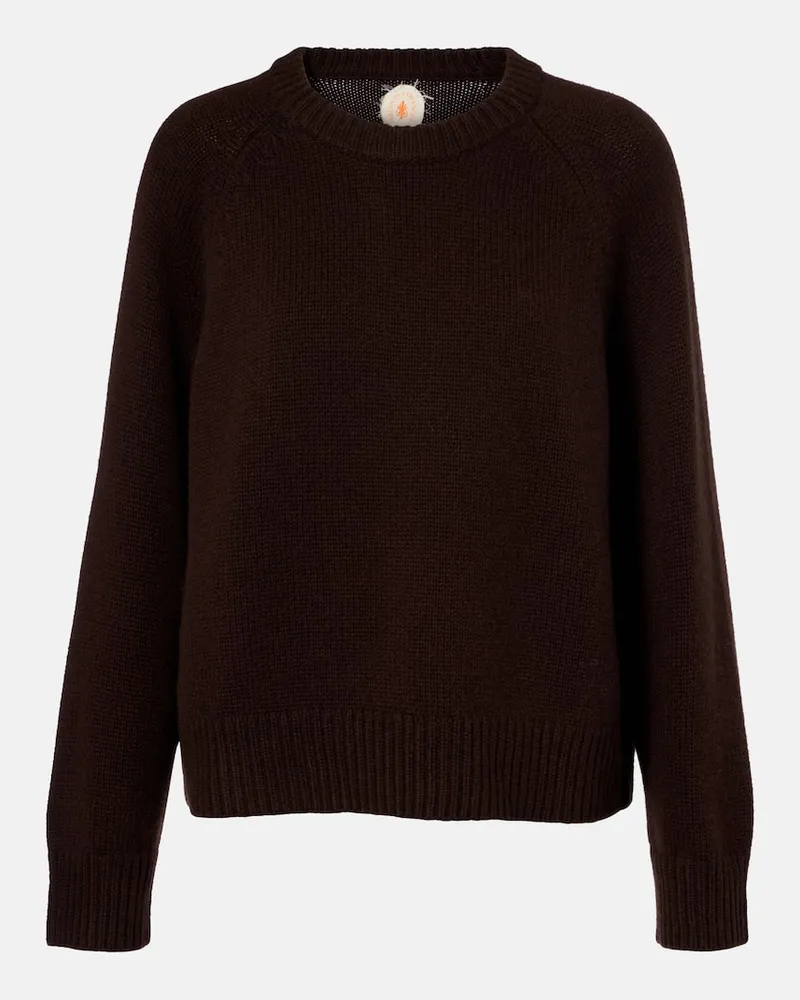 Jardin des Orangers Pullover aus Wolle und Kaschmir Braun