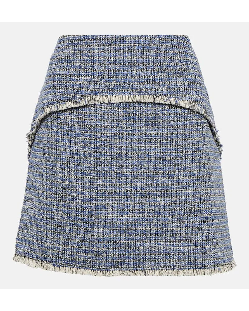 Proenza Schouler White Label Minirock aus Tweed Blau