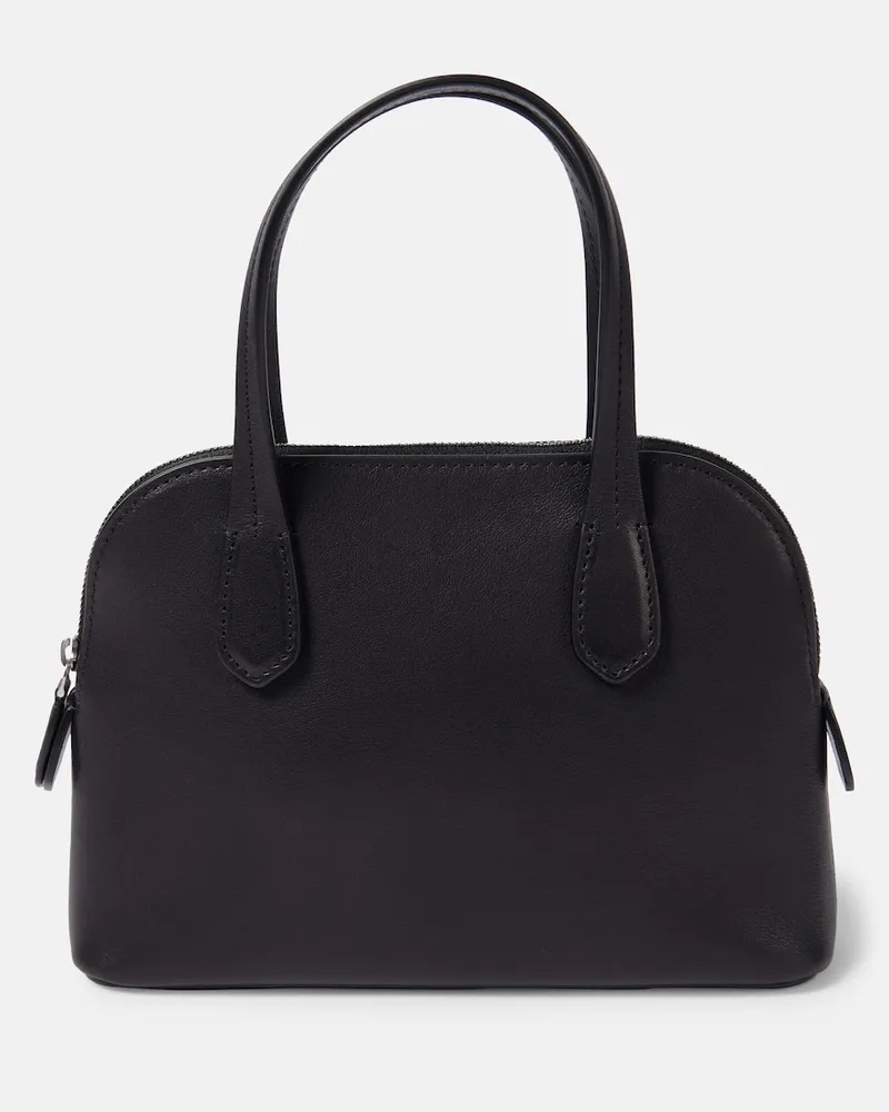 The Row Tote Ingrid aus Leder Schwarz