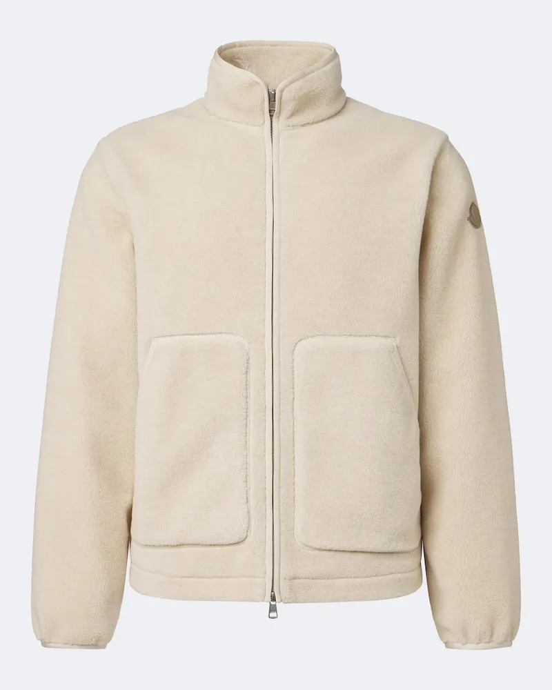 Moncler Jacke aus Fleece Beige