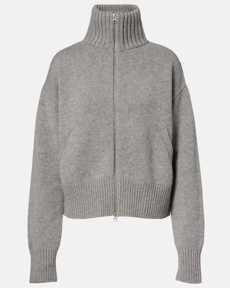 extreme cashmere Cardigan N°438 Xtra Fab aus Kaschmir Grau