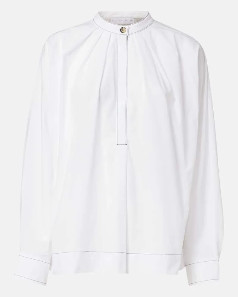 Proenza Schouler White Label Hemd aus Baumwollpopeline Weiß