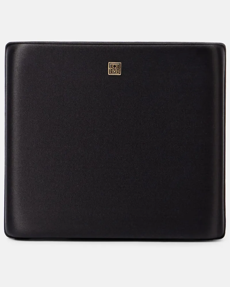 Totême Clutch Satin Box Schwarz