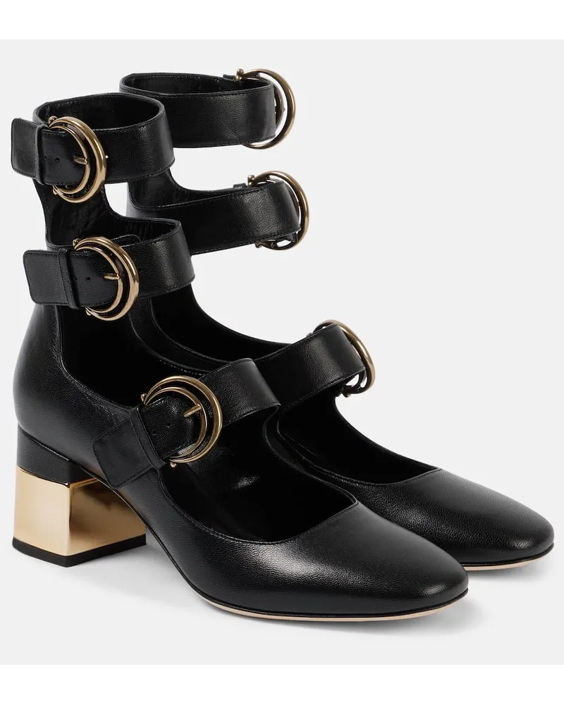 Chloé Chloe Pumps Alize aus Leder Schwarz