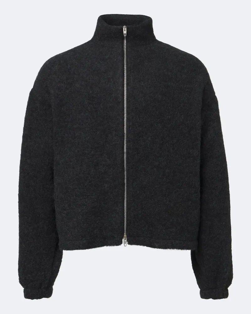 Jil Sander Sweatshirt aus einem Wollgemisch Grau