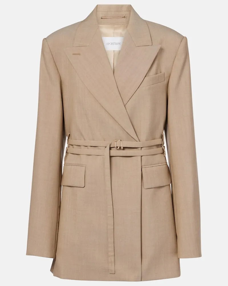 SPORTMAX Blazer Tubinga aus Schurwolle Beige