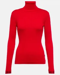 GOLDBERGH Rollkragenpullover Mira aus Rippstrick Rot