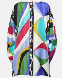 Emilio Pucci Kaftan Pesci aus Seide Multicolor