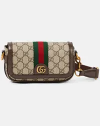 Gucci Schultertasche Ophidia Super Mini GG Beige