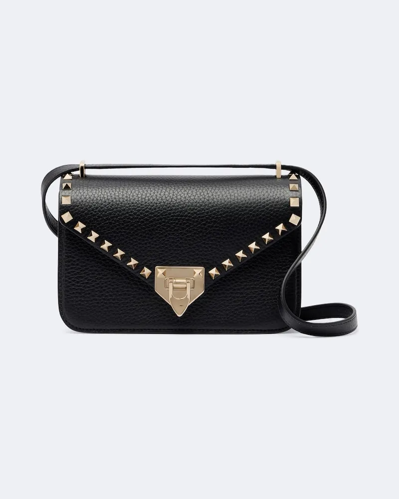 Valentino Garavani Schultertasche Rockstud Small aus Leder Schwarz