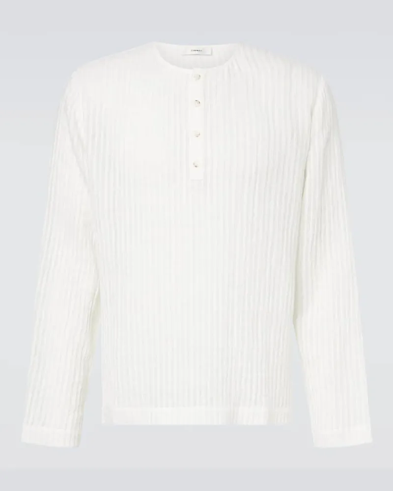 COMMAS Longsleeve aus einem Baumwollgemisch Weiß