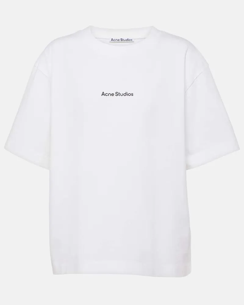 Acne Studios Oversize-T-Shirt aus Baumwolle Weiß