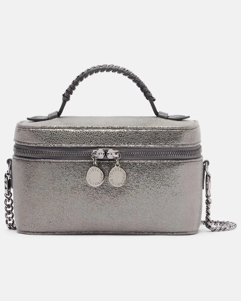 Stella McCartney Schultertasche Falabella aus Lederimitat Grau