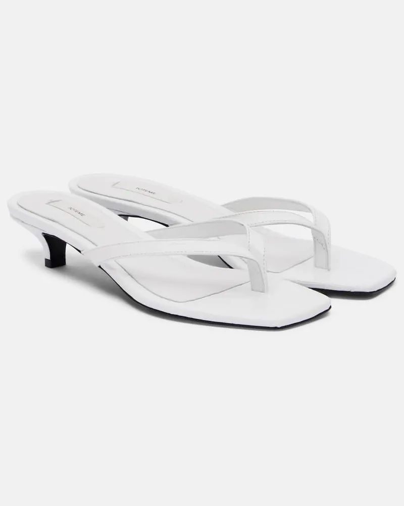 Totême Sandalen aus Leder Weiß