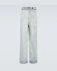 Maison Margiela High-Rise Wide-Leg Jeans Blau