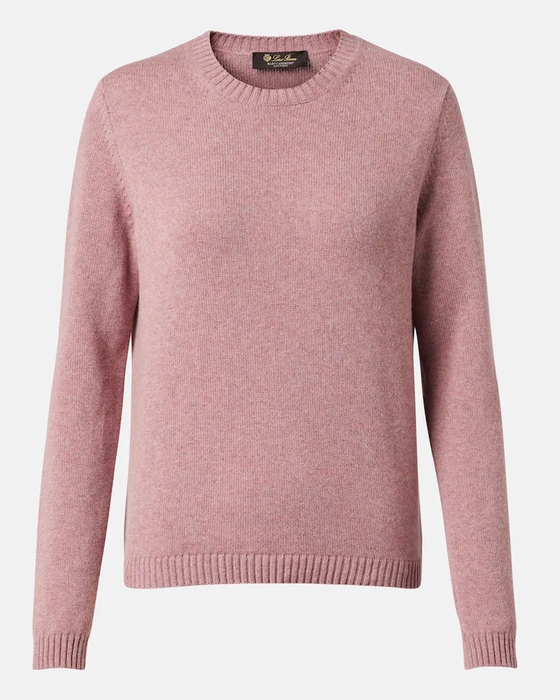 Loro Piana Pullover Parksville aus Kaschmir Rosa