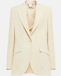 Stella McCartney Blazer aus einem Leinengemisch Weiss