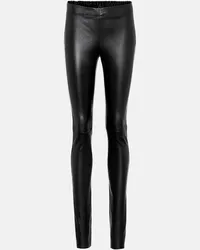 Joseph Leggings aus Leder Schwarz