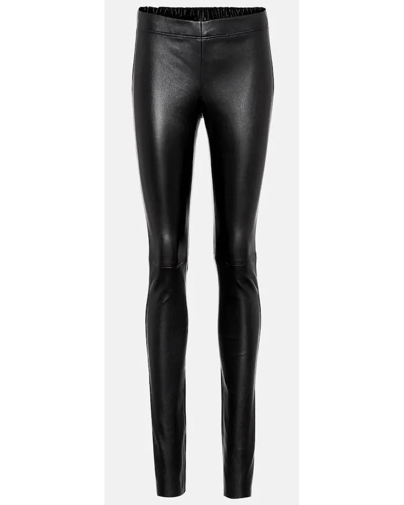 Joseph Leggings aus Leder Schwarz