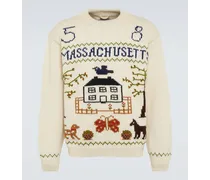 Pullover Homestead Sampler aus Wolle