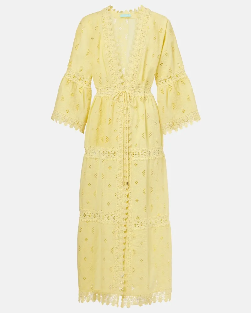 Melissa Odabash Cover-up Tessa aus Baumwolle Gelb