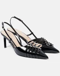 Gucci Slingback-Pumps aus Leder Schwarz