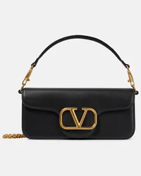 Valentino Garavani Schultertasche Loco aus Leder Schwarz