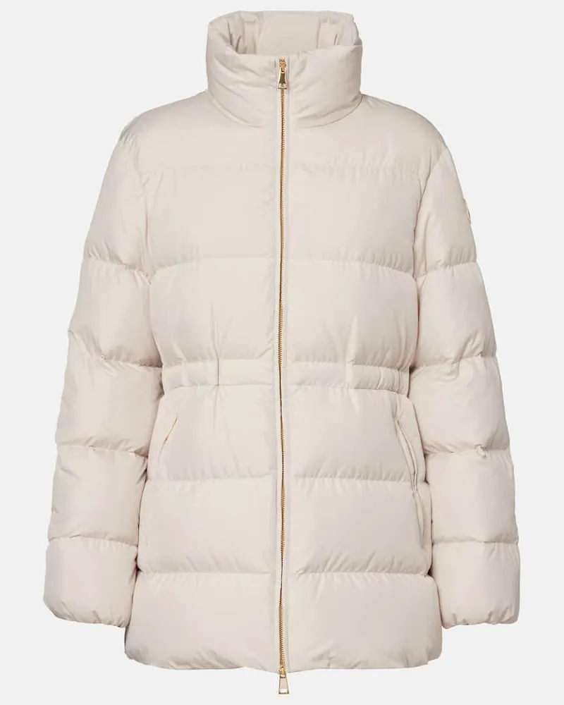 Moncler Wattierte Jacke Brossette Weiß