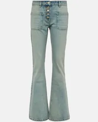 Courrèges Courreges Low-Rise Bootcut Jeans Blau