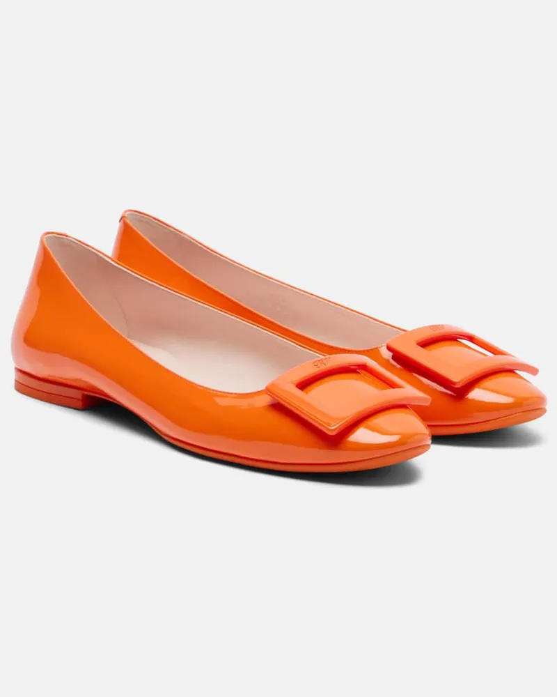 Roger Vivier Ballerinas Gommettine Roundy Orange