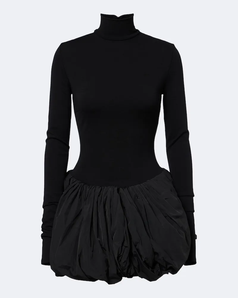 Magda Butrym Minikleid aus einem Wollgemisch Schwarz
