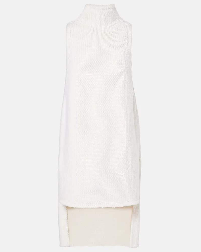 Alaïa Alaïa Top aus Wolle Weiß