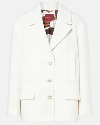 Gucci Jacke aus Tweed Weiss