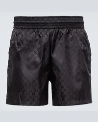 Gucci Badeshorts GG Schwarz