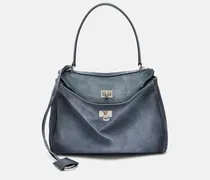 Schultertasche Rodeo Small aus Veloursleder