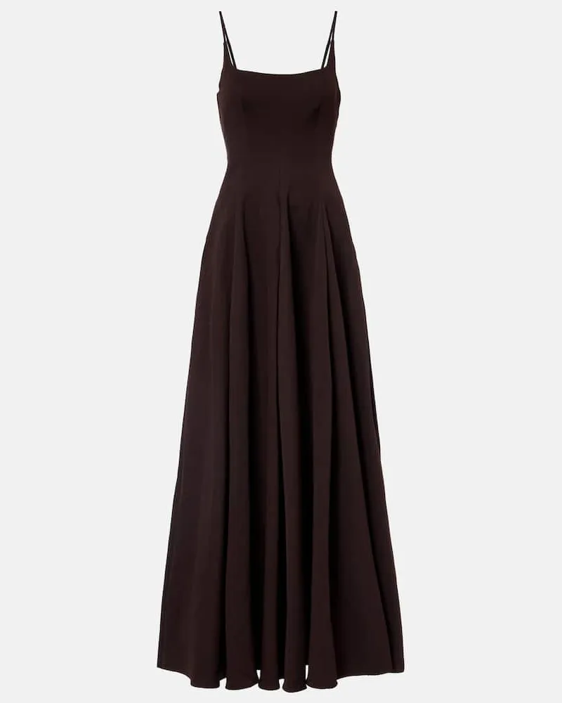 STAUD Robe Joy aus einem Baumwollgemisch Braun