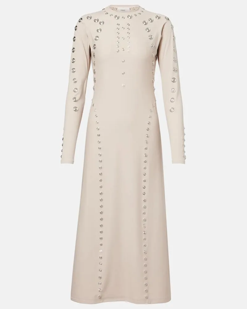 COPERNI Verziertes Midikleid Beige