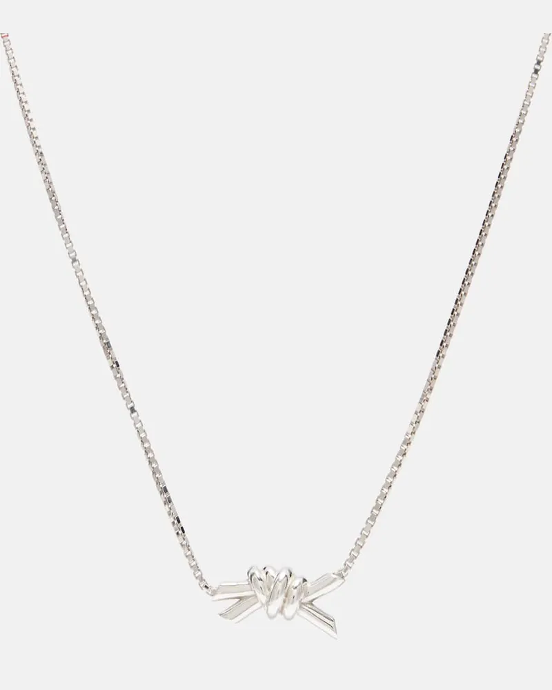 Bottega Veneta Halskette Knot aus Sterlingsilber Silber