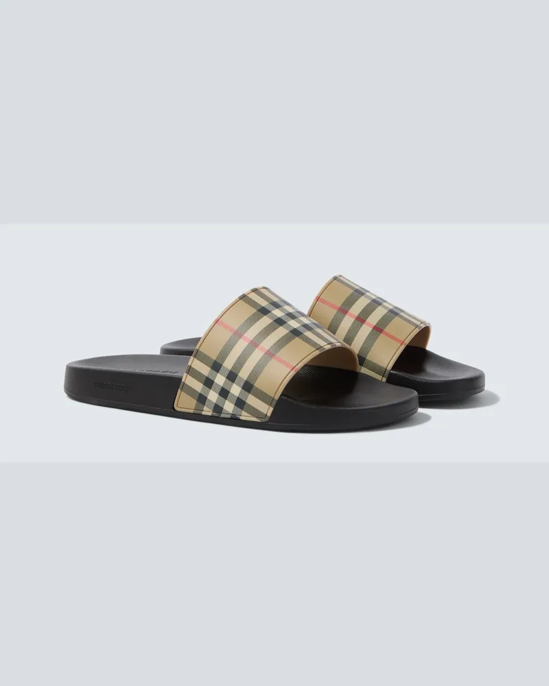Burberry Pantoletten Burberry Check Beige