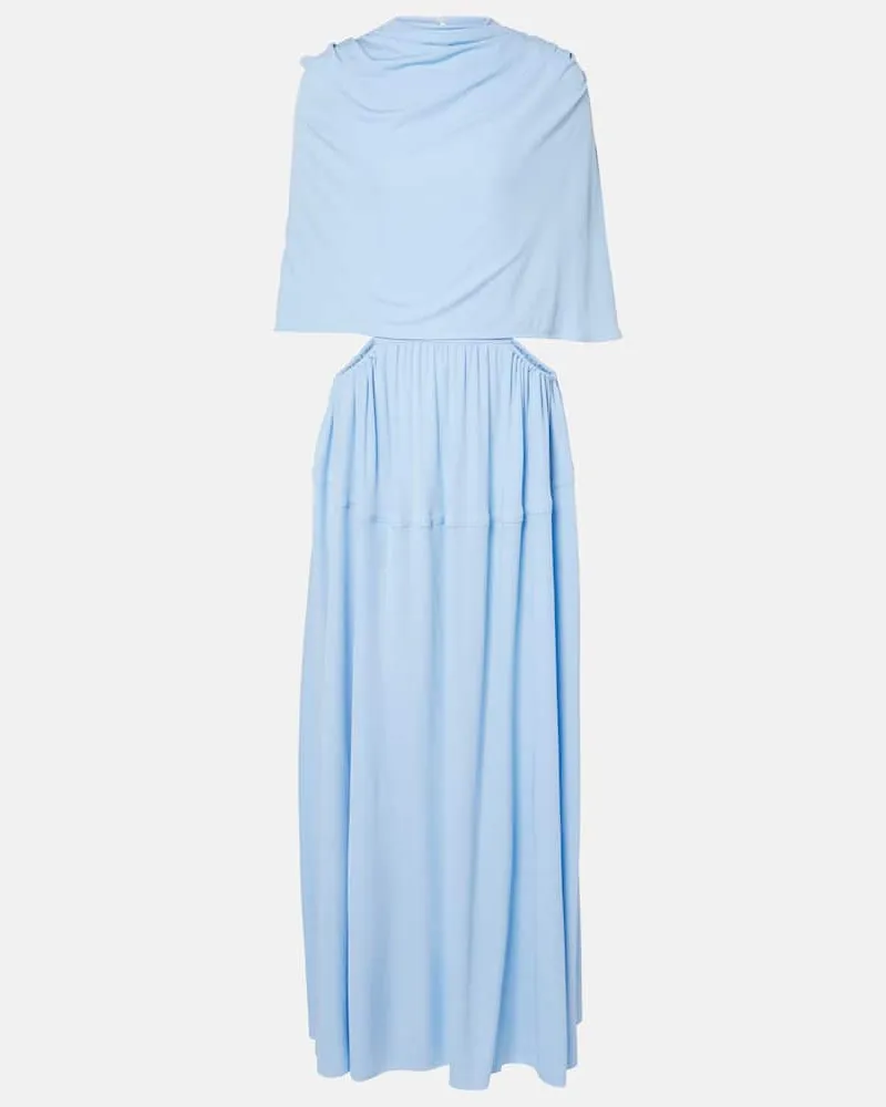 Proenza Schouler Maxikleid Frankie aus Jersey Blau