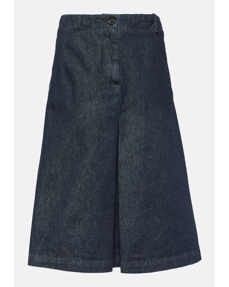 Dries van Noten Jeansrock Blau