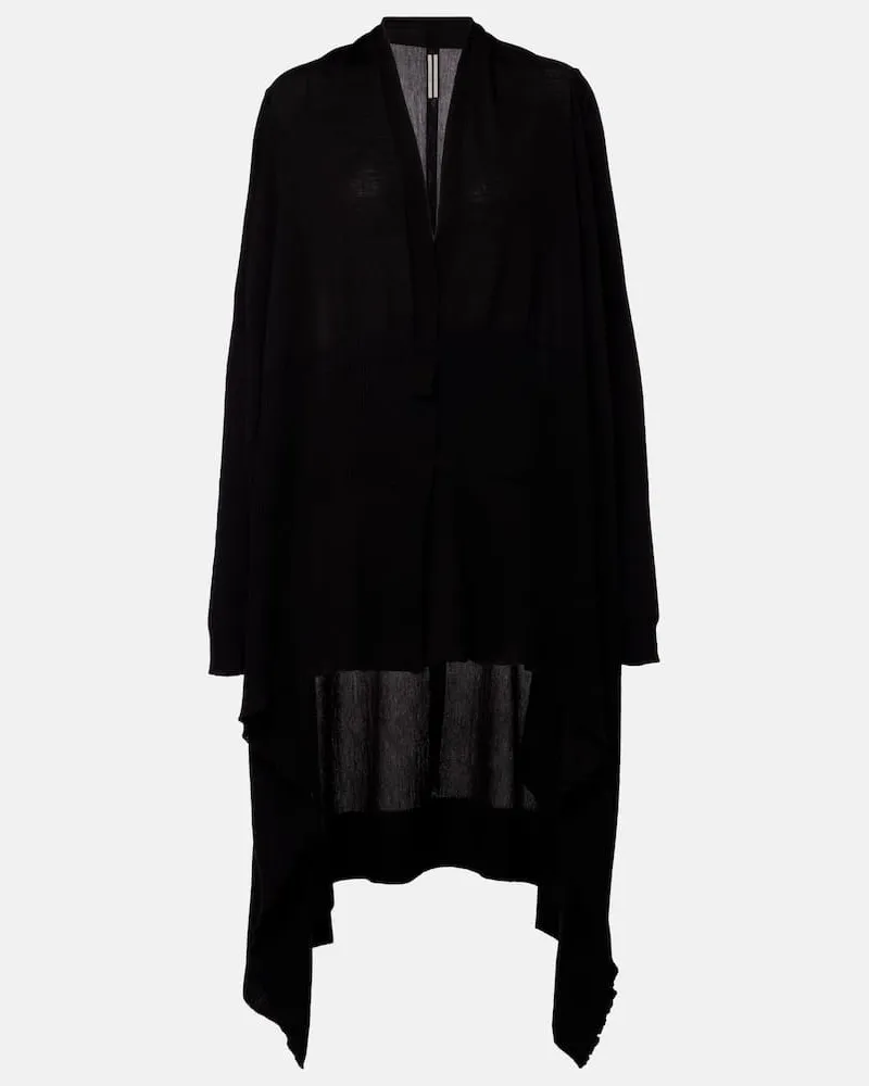 Rick Owens Cardigan aus Wolle Schwarz